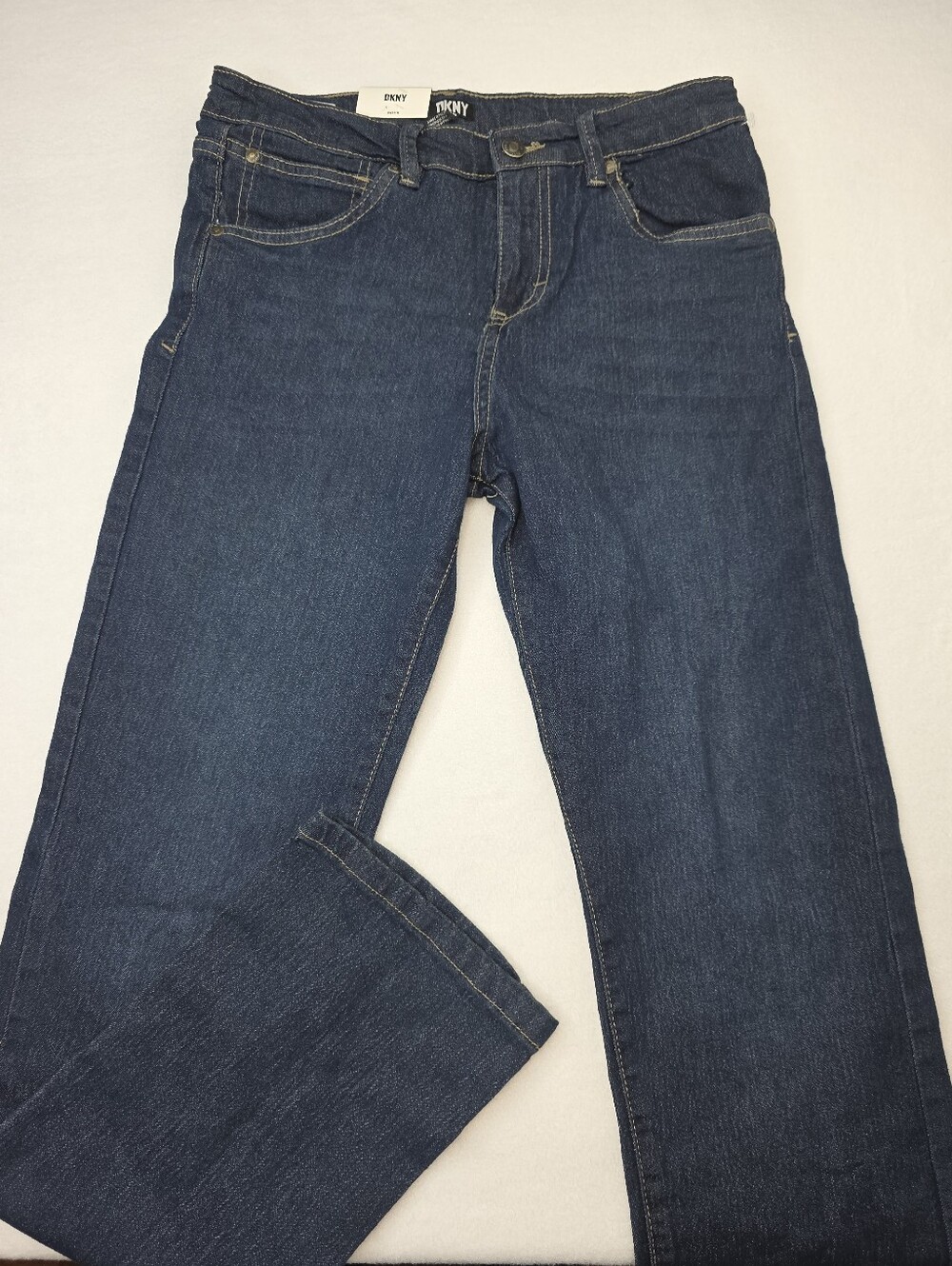 DKNY Big Boy's Dark Blue Stretch Twill Slim Jeans Size 16 NWT CM-3796 - Picture 2 of 11